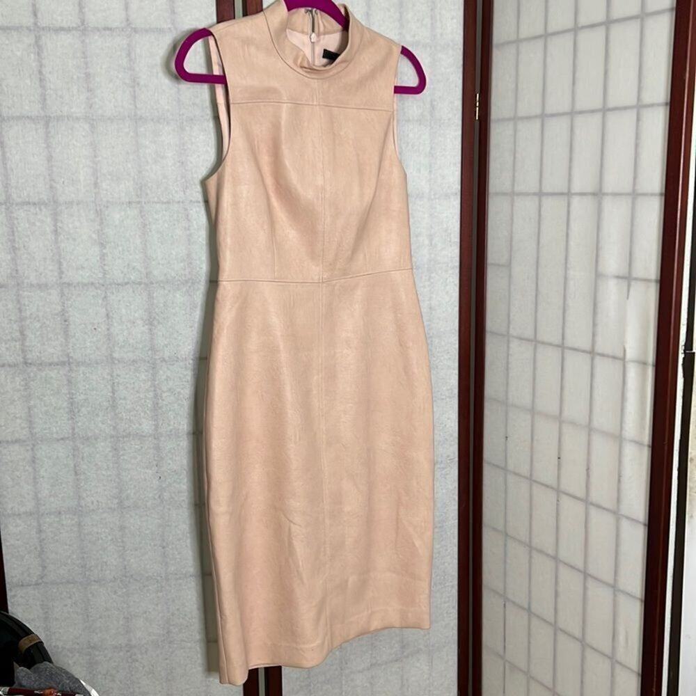 BCBGMAXARAZIA FAUX LEATHER DRESS‎ Size S